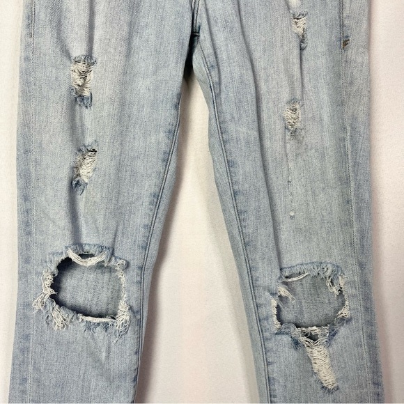 Frame Le Skinny De Jeanne Distressed Light Wash Skinny Jeans 26 - Picture 6 of 8